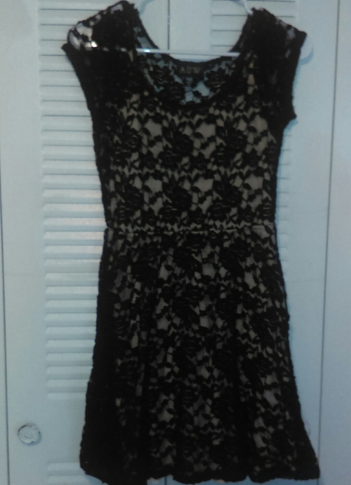 AUW Black lace dress